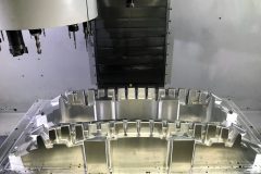 EPP or Expanded Polypropylene  Tooling machine in use showing a close up of the project.